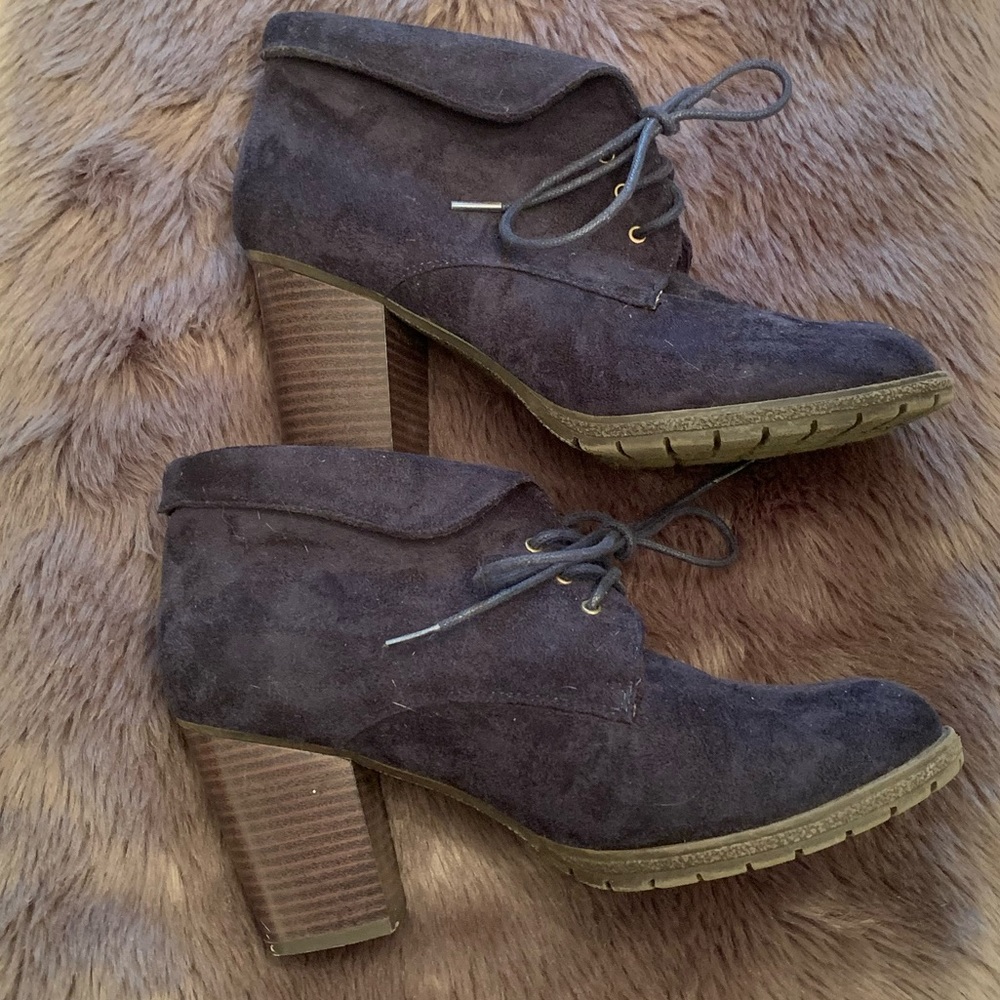 Navy Blue Ankle Booties